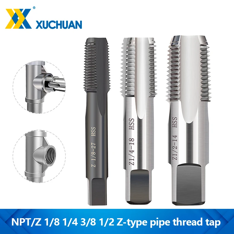 hss-pipe-tap-z-type-1-8-1-4-3-8-1-2-polegadas-npt-z-tap-thread-thread-tap-broca-para-reparacao-de-rosca-danificada-ferramentas-de-toque-de-rosqueamento-manual