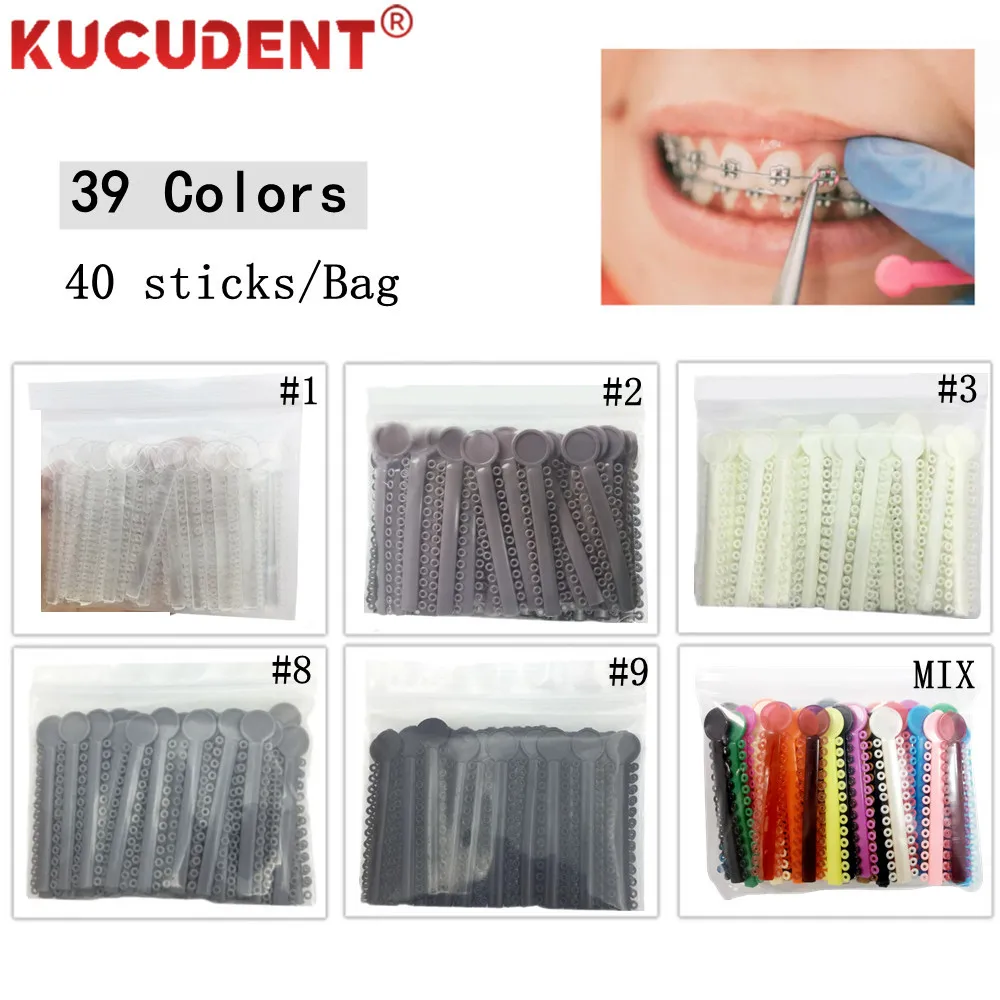 1040pcs/bag Fogászati orthodontic Alkalmazkodó m Ikerbetűk Kapcsolat zenekarok számára fogak Fogszabályzó Színes Gumi Cirkusz porondja Fogászat ortho kezelés Munkaeszköz