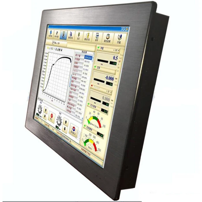 12 inch Skylake dual core resistive embedded touch screen panel PC industrial touch single PC All In One computer