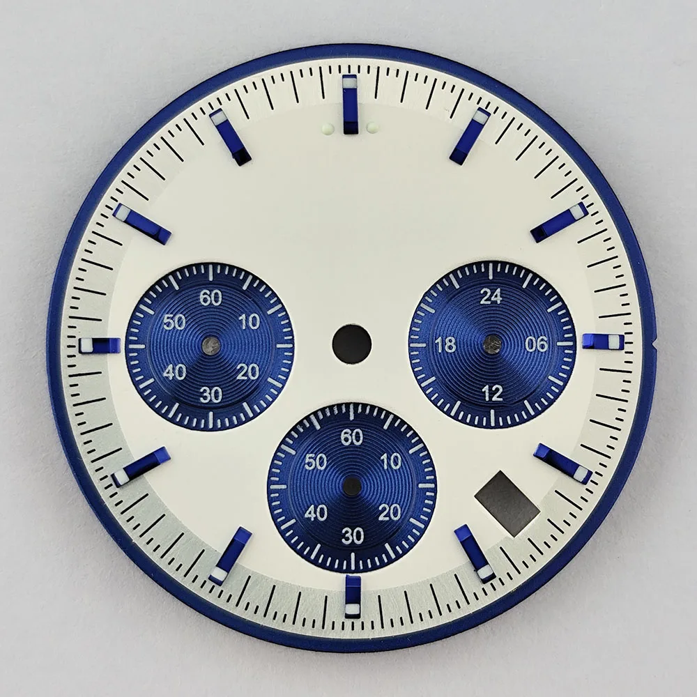 32.5mm VK63 dial C3 dial hands suitable for VK63 VK63A chronograph VK63A movement watch accessories