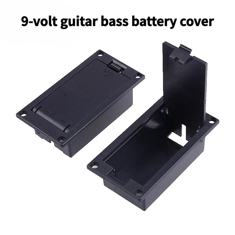 LJ-03 9V Active Pickup Battery Compartment Cover – Durable Plastic Box for Guitar & Bass, Easy-Install Replacement Part