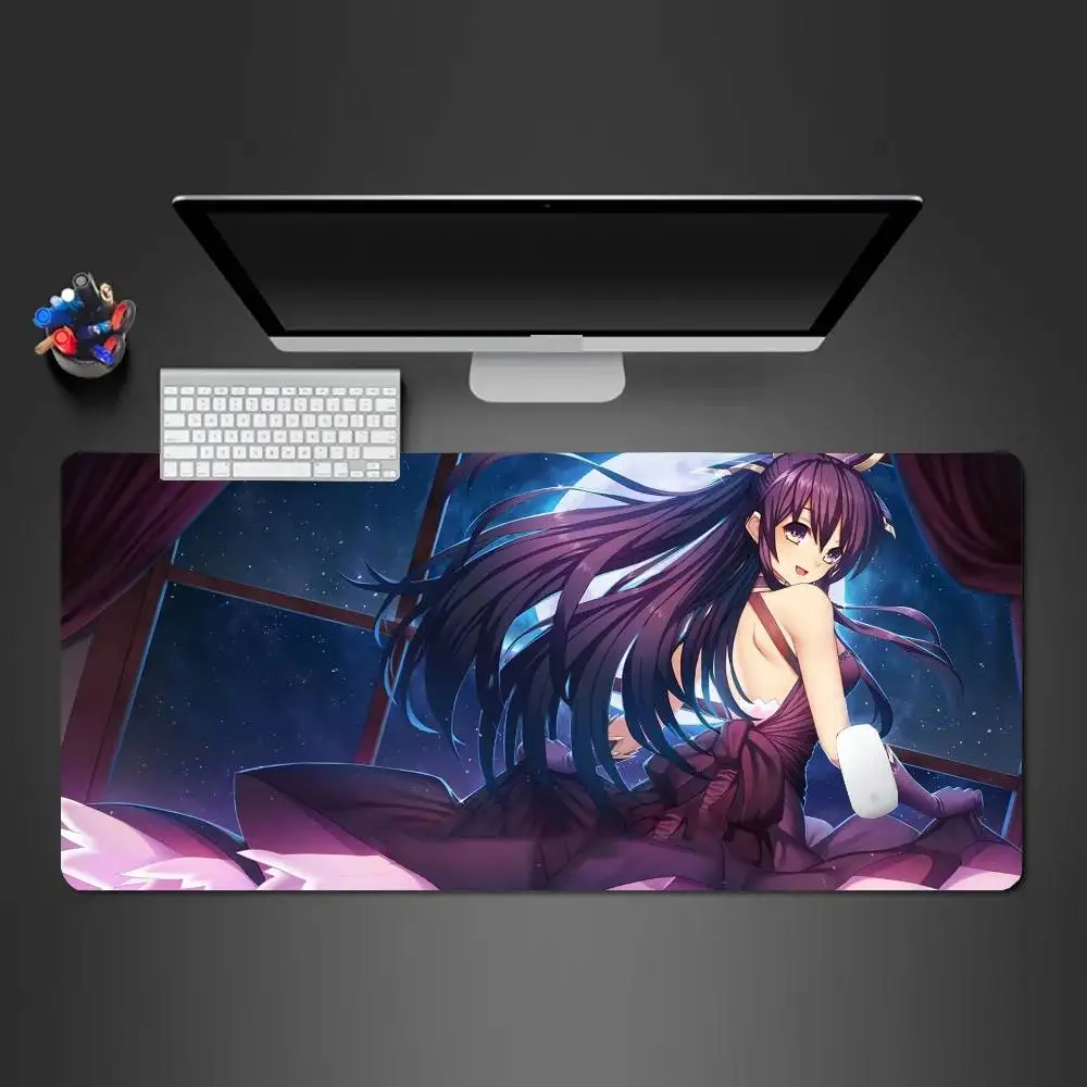 Yatogami Tohka Anime Mousepad Non-slip Suitable For Office Computers Laptops E-sports Game Desk Mats XXL Keyboard