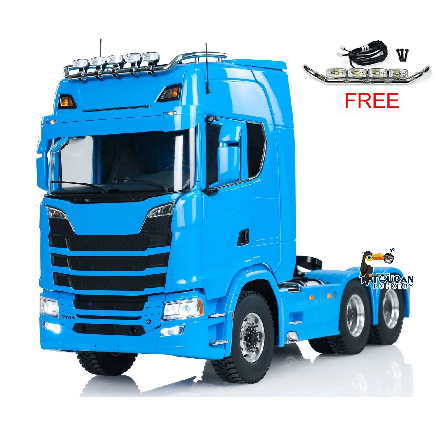 

1/14 770s 6x6 металлическое шасси RC тягач с дистанционным управлением окрашенный готовый автомобиль 2-скоростная передача света звуковые игрушки для мальчиков