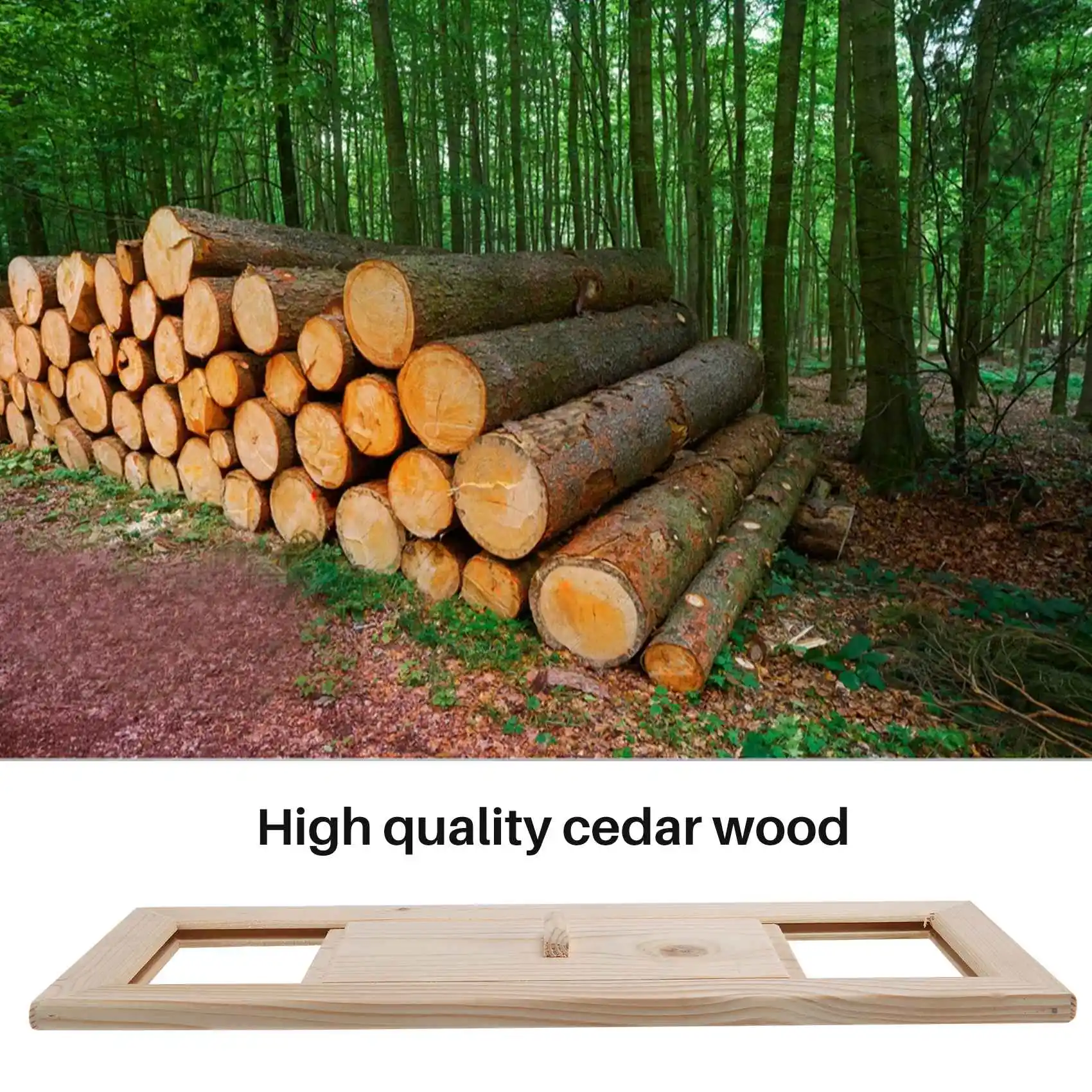 2 Pieces Of Multifunctional Cedar Retractable Vents Ventilated Louver Cedar Sauna Grille-AA25