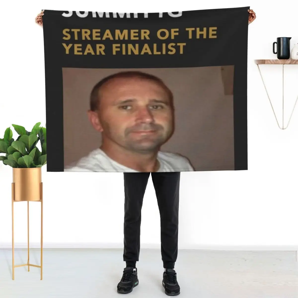 

Summit1g streamer of the year finalist Throw Blanket Easy Care Comfortable Blanket for Couch