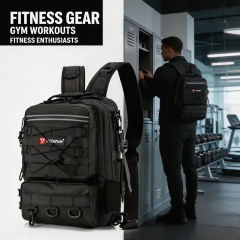 25L Light Fishing Backpack, Lure Tackle Rucksack with Chest Carry for Angling Hiking and Travel