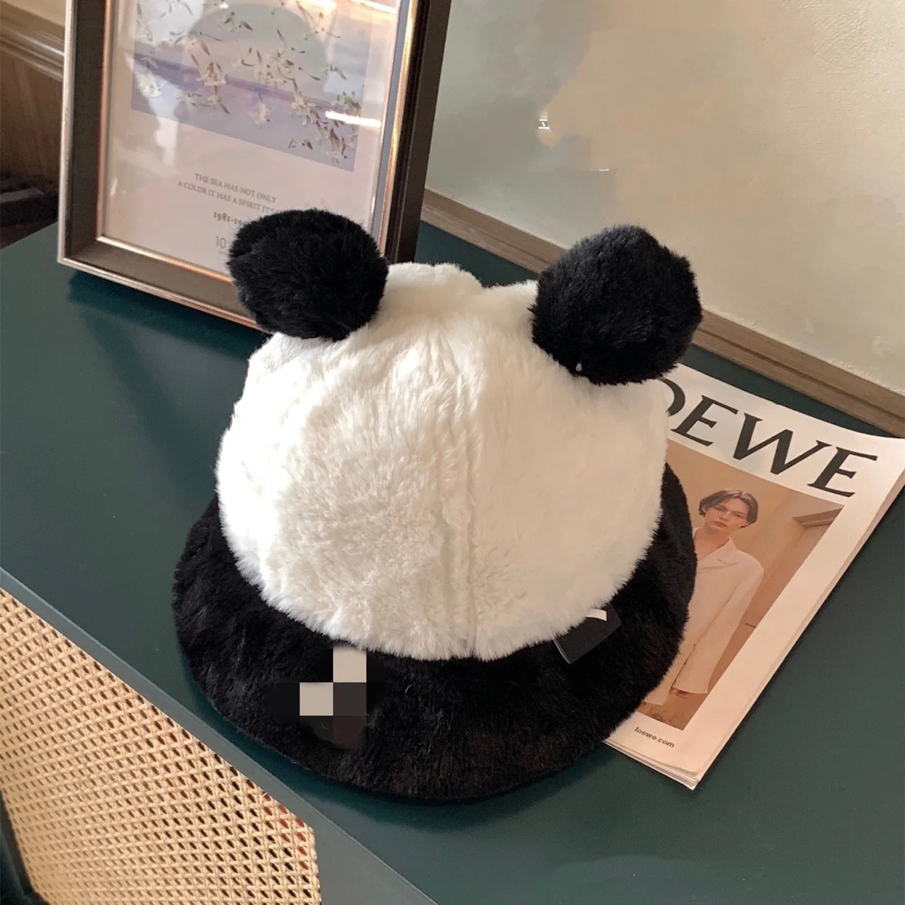 

Зимняя шапка, женские теплые шапки рыбака, плюшевая флисовая шапка панды, мужская шапка для езды на открытом воздухе, Лыжная шапка