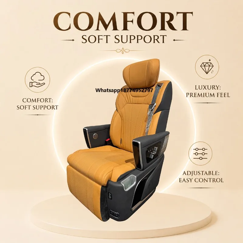 New Design Luxury Flame Retardant Napapi Leather Reclining Power Luxury Seat for  GL8  Sienna GAC M8 Van
