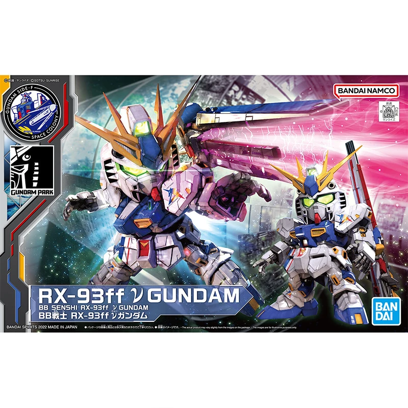 Spot Bandai Original Gundam Model Kit Anime Figure SD RX-93ff V GUNDAM Action Figures Toys Collectible Ornaments Gifts for Child