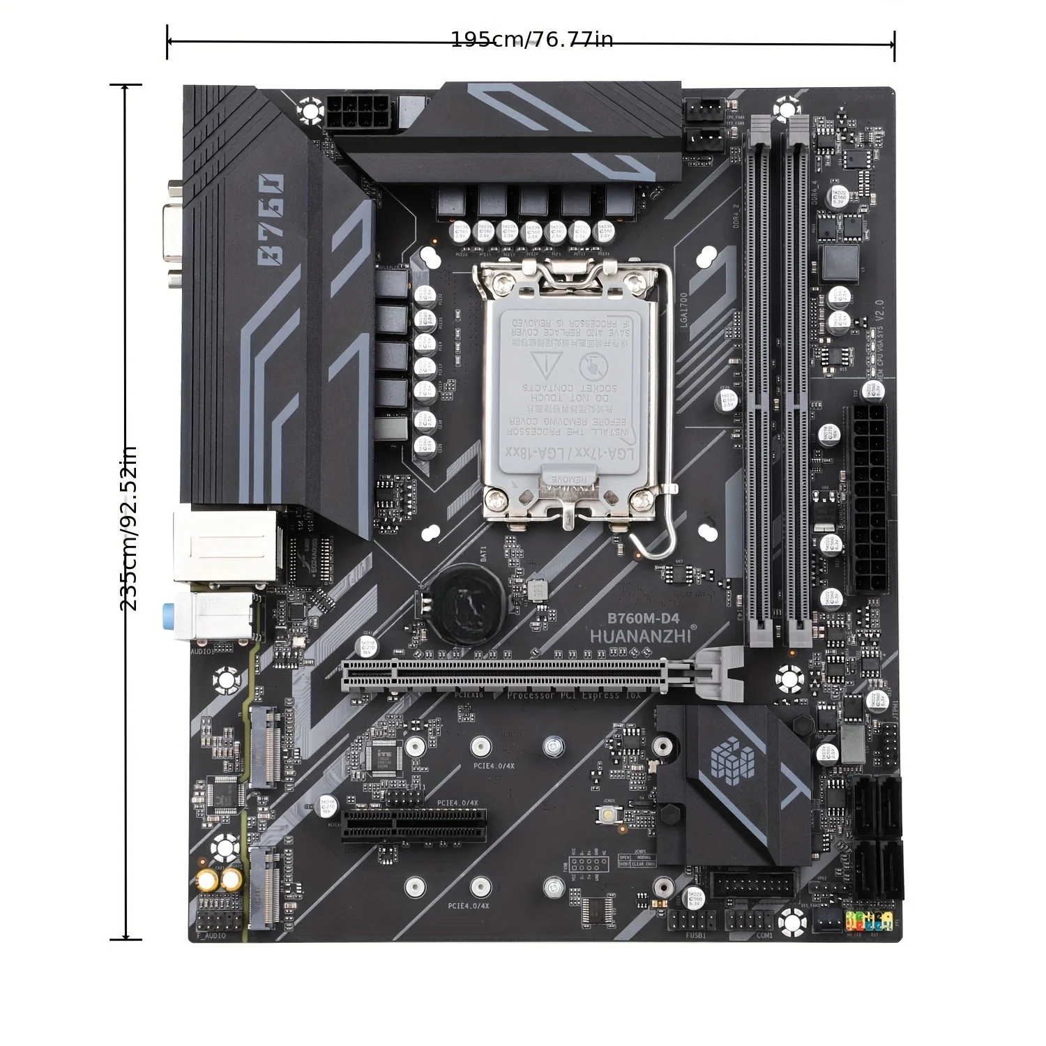 HUANANZHI B760M D4 M-ATX DDR4 Motherboard Support 12 13 Gen B760 Intel LGA 1700 CPU 12100F 12400F 12490F 12600F/12700F 13600F RU