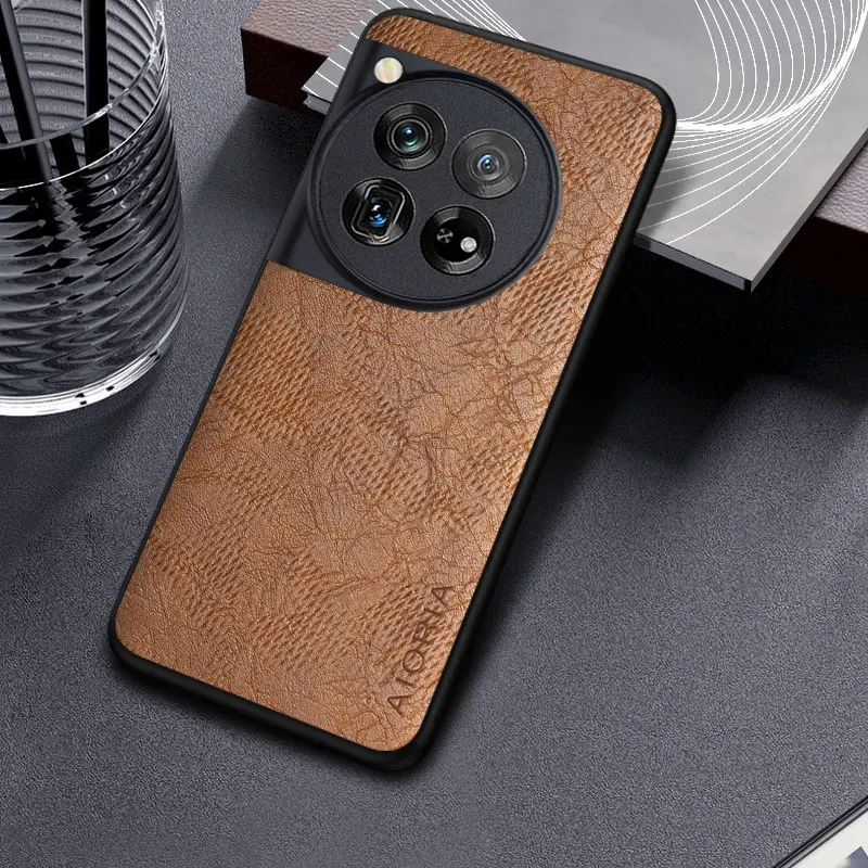 Case for OnePlus 11 11R 9R 9RT 10 9 8 7 6 ACE Pro 10T 9T 8T 7T 6T 5G Business wind cortex pattern Leather cover for 10t 9t  case