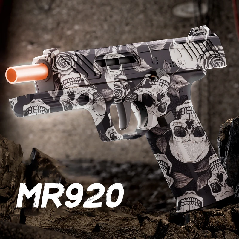 MR920 Nieuw speelgoedpistool Soft Bullet Gun-pistool [verbeterde versie van het doorlopende haar] Leeg hangend, doorlopend haar