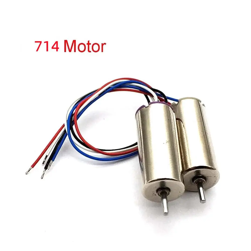 1 Set 714 Coreless Motor 4.2v 58000rpm High Speed Motors For Rc Airplane Large Power Hollow Cup Motor Shaft Dia 1.1mm Parts