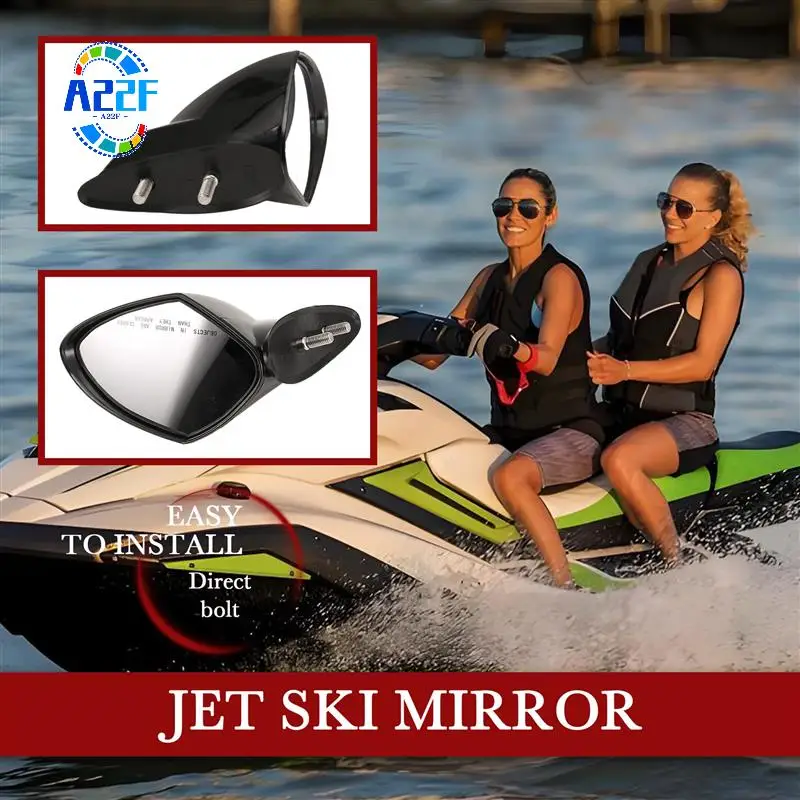 A22F-Motorboat Rearview Mirror Jet Ski Mirror Accessories For Yamaha Waverunner VX 110 Deluxe Sport Cruiser EX EX R