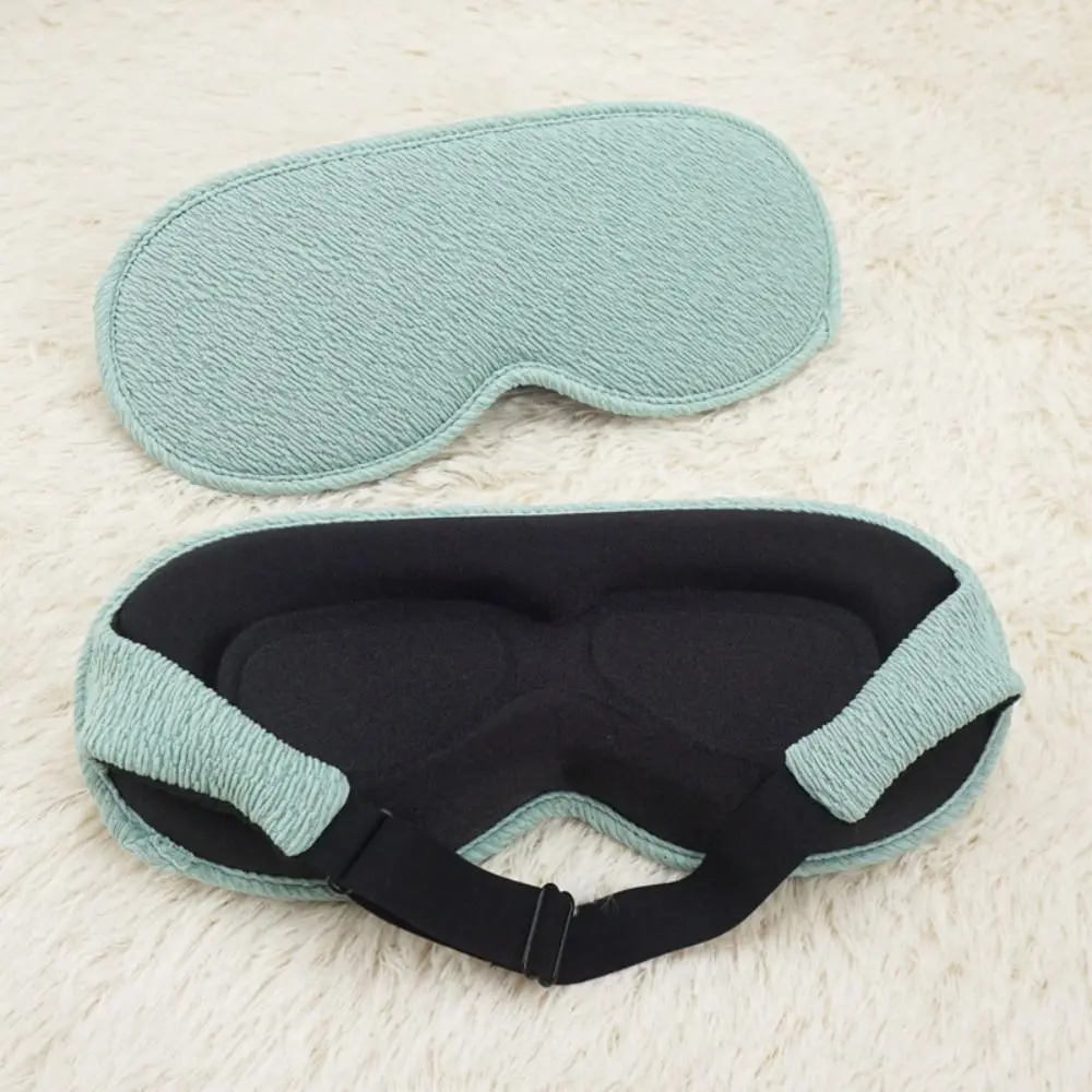 3D Contoured 3D Sleep Mask Block Out Light Soft Blackout Eye Shade Comfort Breathable Fabric Sleeping Blindfold Travel