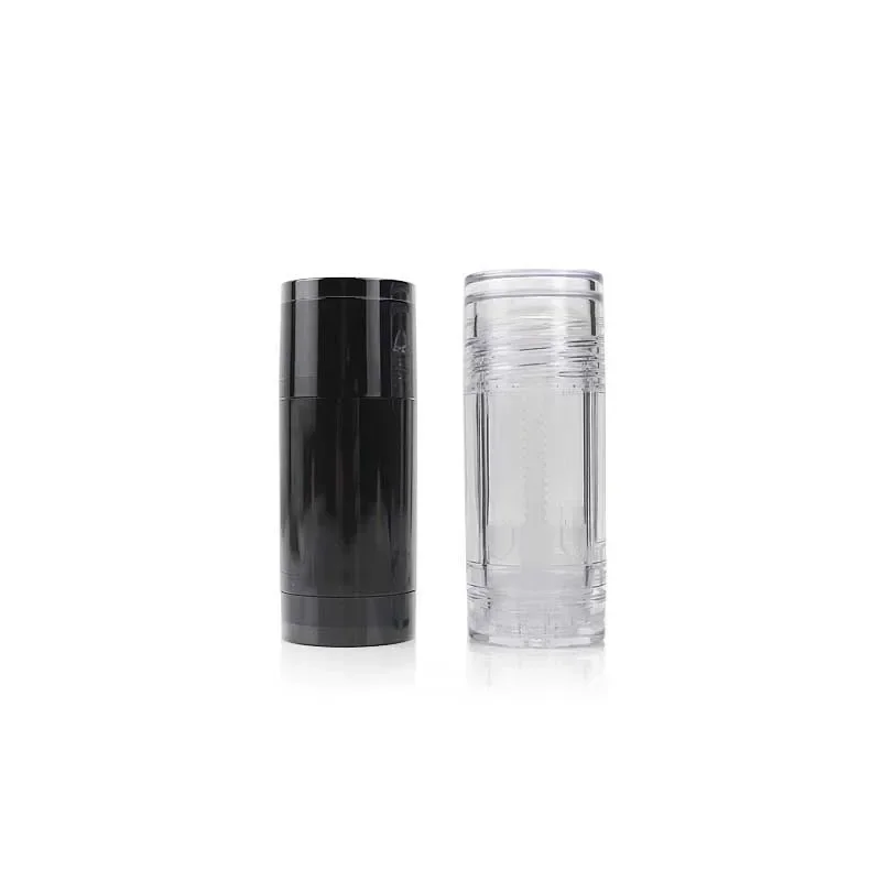 24pcs/lots 15ml Black Deodorant Bottle Twist Up Stick Tube for Travel Portable Round Bottom Filling Stick Deodorant Container