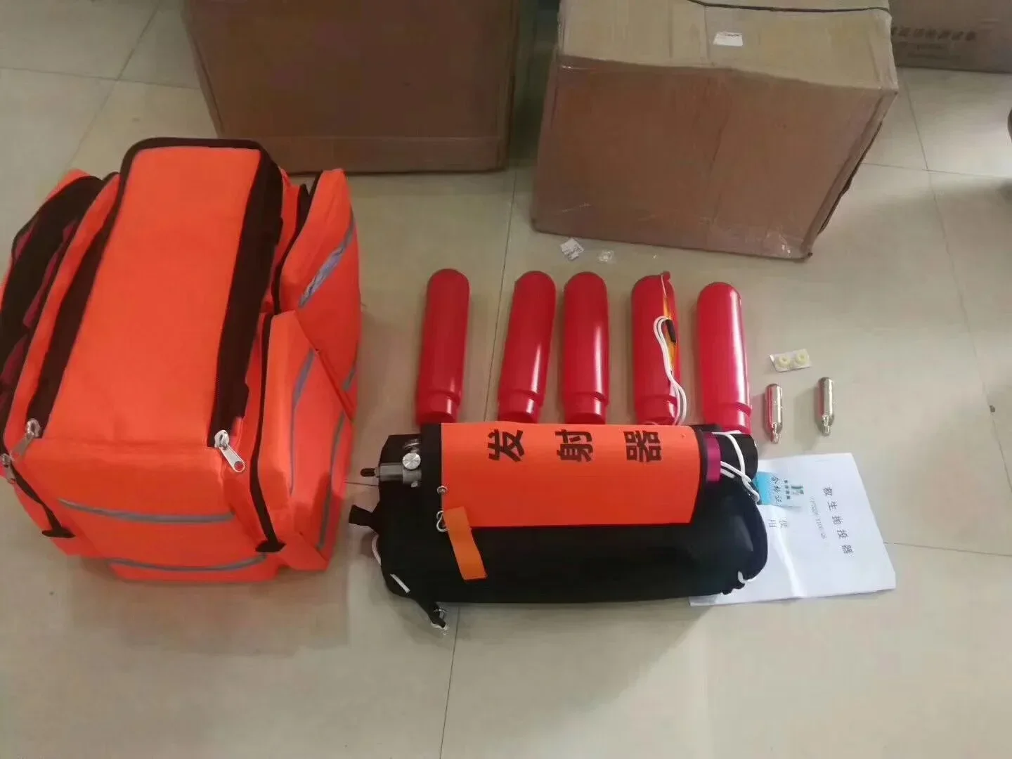 Life-saving Thrower Device Line Throwing Apparatus Lifesaving Anchor Hook for Sea Rescue Korean style life-saving rope thrower