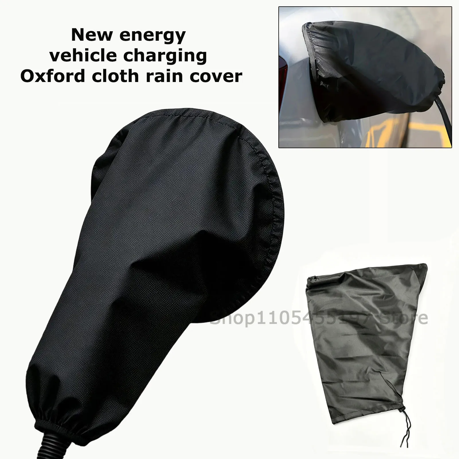 

1pc New Energy Vehicle Charging Oxford Cloth Rain Cover Magnetic Adsorption Snow Rain Protection Outdoor Thickening Waterproof