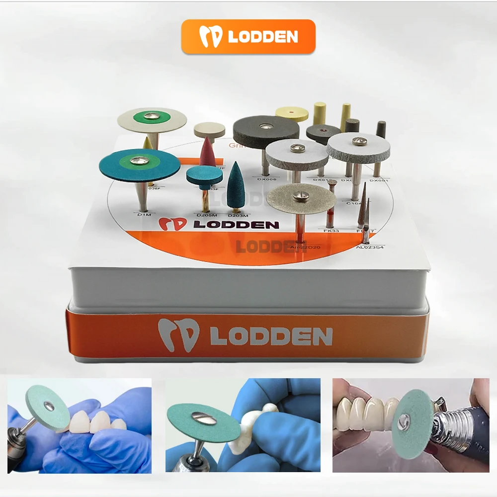 

Dental Polishing Kit Strawberries for Zirconia/Lithium Disilicate Dentistry Lab Ceramic Diamond Drills Rotary Tools