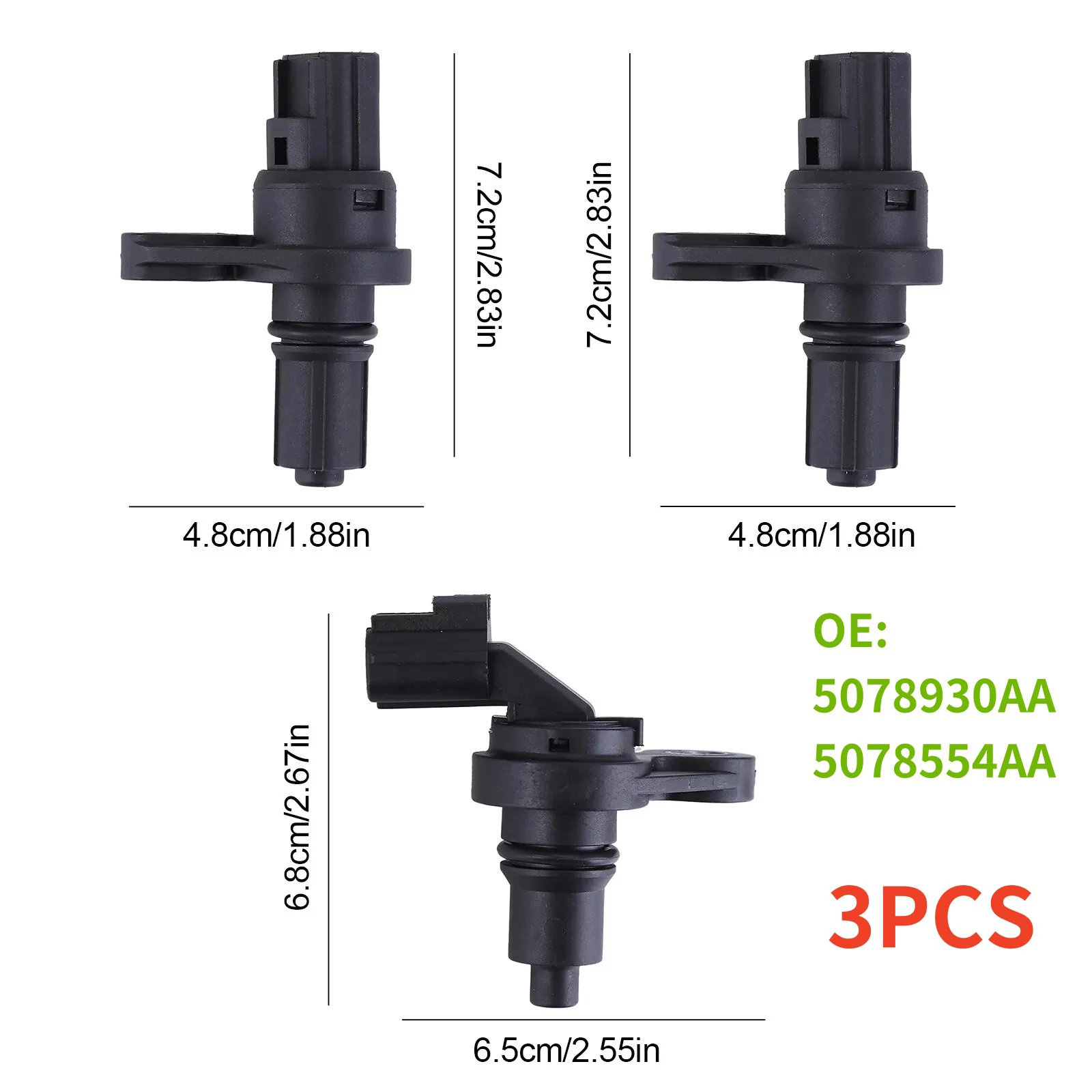 3PCS Transfer/Input/Output 62TE Transmission Speed Sensor For Chrysler For VW Routan For RAM ProMaster Auto Accessories