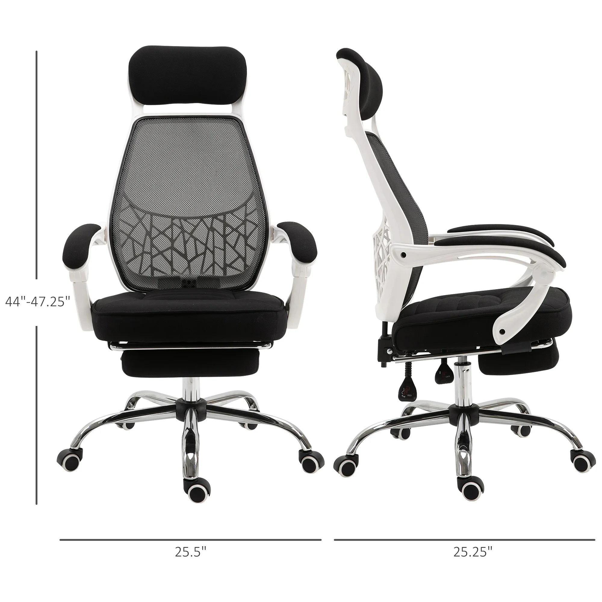 Ergonomic Designed Office Working Desk Chair W/ Back Angle Adjustment Kitchen items Gold chair Chair sashes Kitchen table Fabric