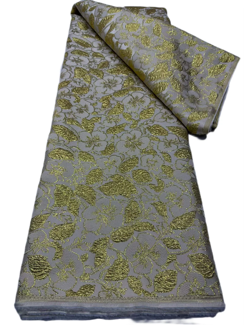 Goedkope, hoogwaardige Afrikaanse organza brokaat kantstof, 5 yards, Franse tule, geschikt voor feestjurken, Nigeriaanse jacquard kant, stof voor het maken van kleding.