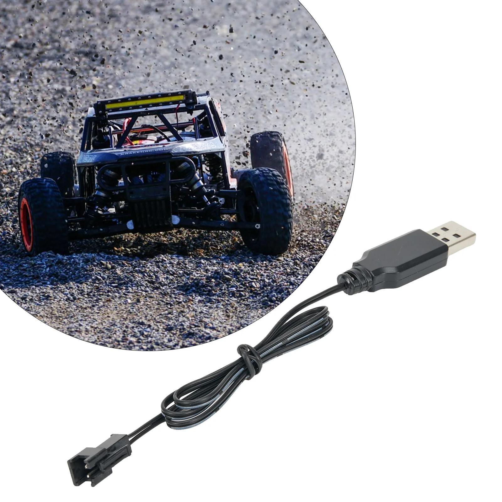 100 % brandneues Ladekabel für 3,7 V Lithium SM-2P Forward USB-Ladegerät, Batterieladegerät, Schwarz – Detail 6