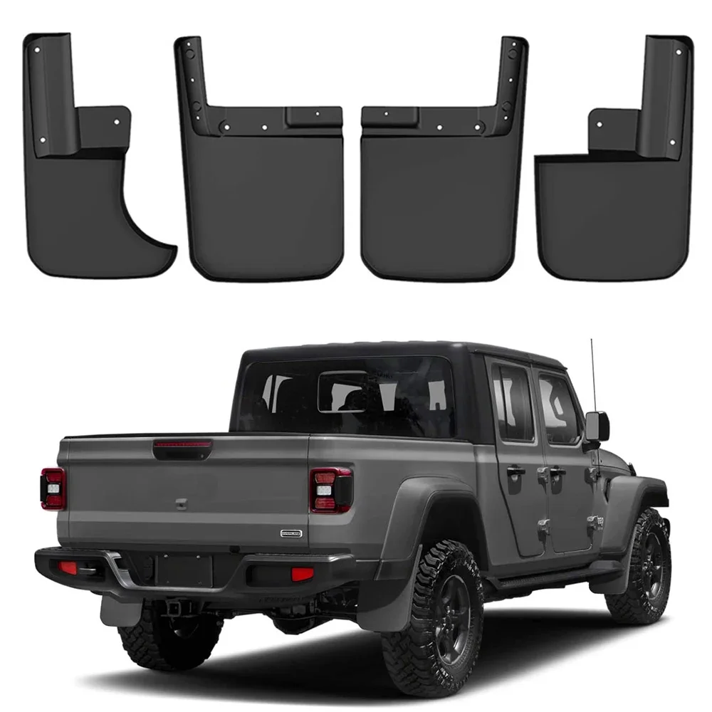 Pickup Mud Flap Mudflaps Splash Guards Front Rear Fender Mudguard For Jeep Gladiator JT 2018-2022