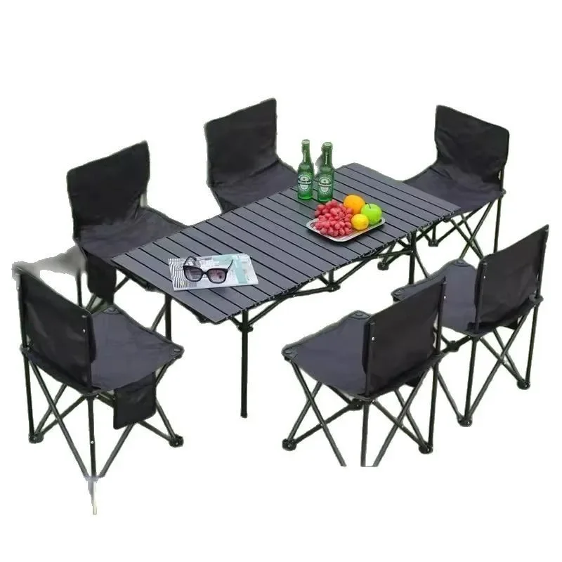 

Outdoor stall folding table full set of equipment supplies camping
