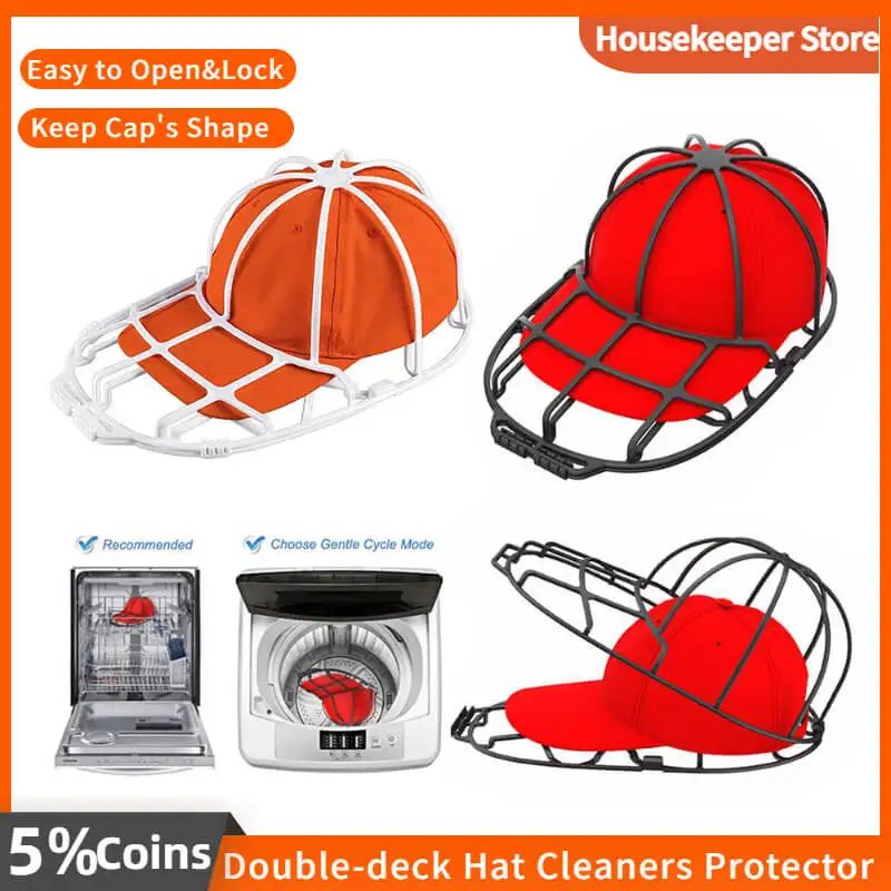 Multifunctional Hat Cleaner Protective Frame Fit For Adult Kid Hat Washer Frame Washing Cage Double-deck Hat Cleaners Protector