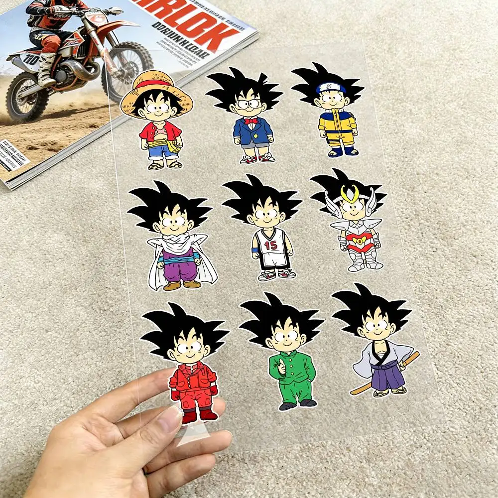 

Dragon Ball Kid Goku Reflective Motorcycle Stickers Waterproof Vinyl Decals for Motorbike Helmet Fuel Tank Bike