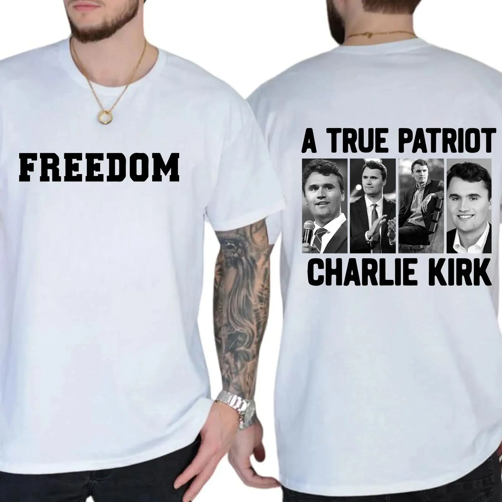 2025 تشارلي كيرك الحرية قميص تشارلي كيرك تي شيرت حقوق الإنسان المحملة مضحك السياسية قميص الاحتجاج تي شيرت للجنسين الحرية المحملة