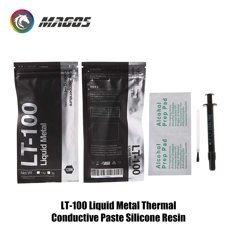 Grasso termico per metalli liquidi LT-100 128W/mk, lettori di fascia alta a composto termico MOD utilizzati