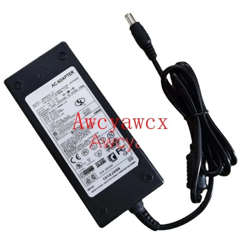 14V 3A 3000mA  A4514-DSM AC/DC Adapter for Samsung U28E590D UE22F5400 T24C350LT LED Monitor Power Supply