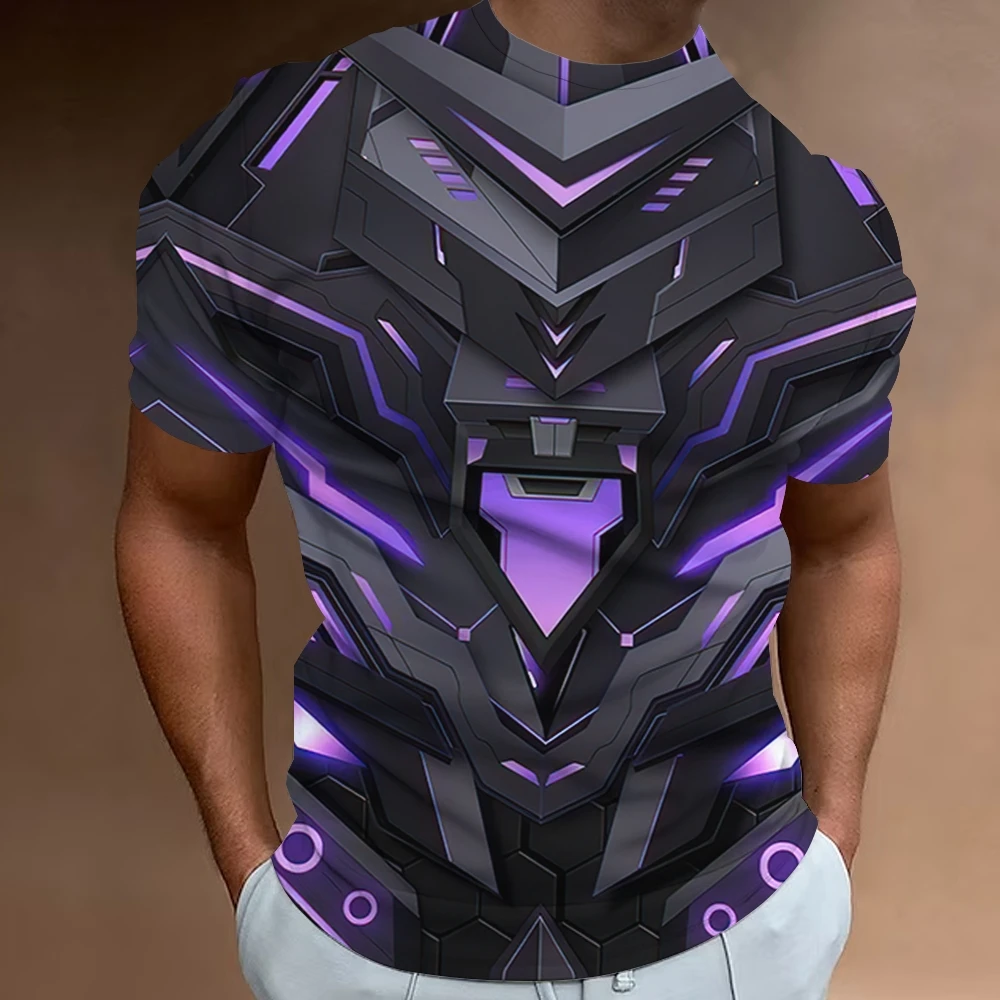 

Summer Classic Men's T-Shirts 3D Simple Print Outdoor Casual Short Sleeve Crew Neck Comfortable and Quick-Drying Men's Clothing