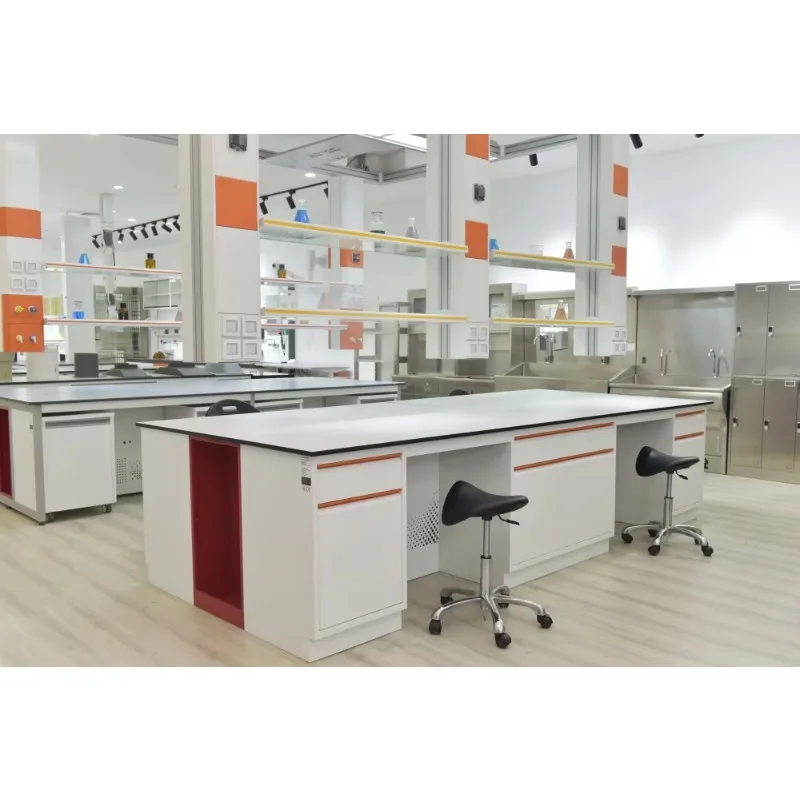 University Chemical Laboratory Furniture Epoxy Resin Top Modern Steel Lab Table for School and Pharmaceutical Factory Use