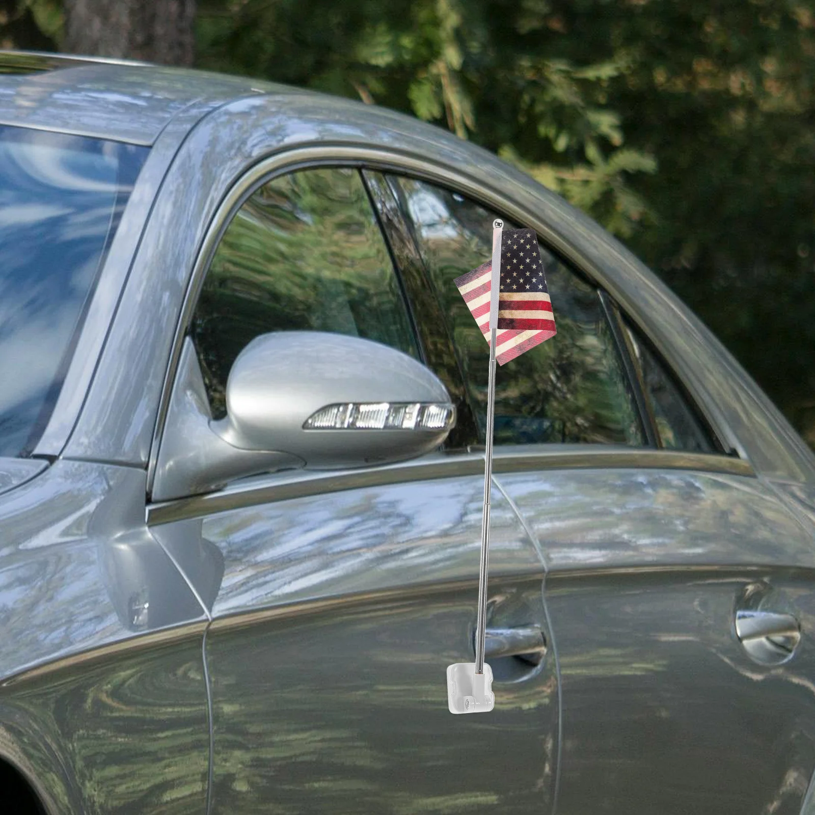 

1pcs Car Pole Stand Flagpole Storage Stand Outdoor Vehicle Mount Stable Universal Small Flag Pole Flag Bracket Support Base