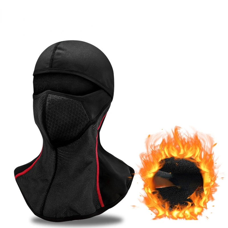 Autumn and winter warm outdoor bicycle windproof mask, bicycle cold head cover, sports skiing face protection scarf