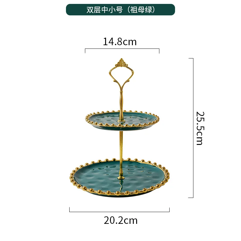 Nordic ins style multi-layer fruit tray, living room coffee table, dried fruit candy tray, front desk snack tray, afternoon