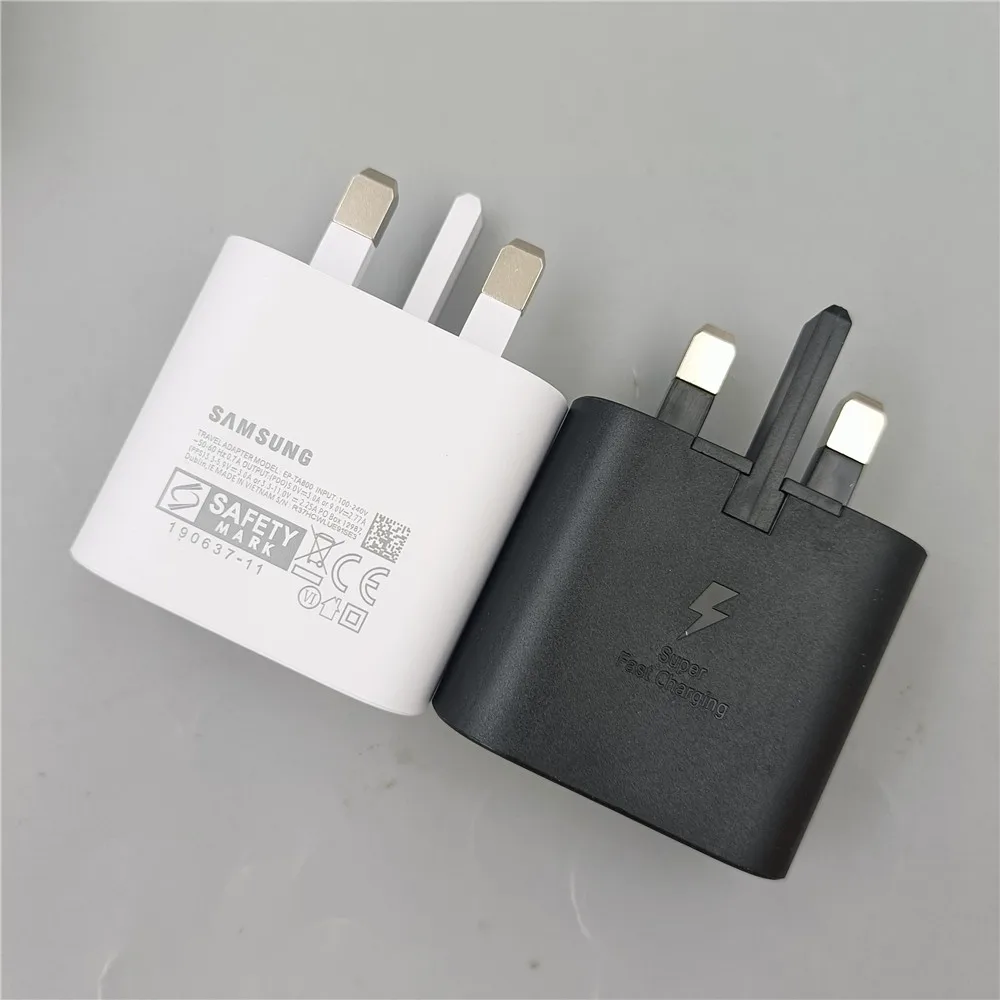 Samsung USB C Charger 25W Super Fast Charging Power Chargeur EU US UK Adapter For Galaxy S23 S22 S21 Plus FE A54 M54 Z Fold 5 4 - náhled 6
