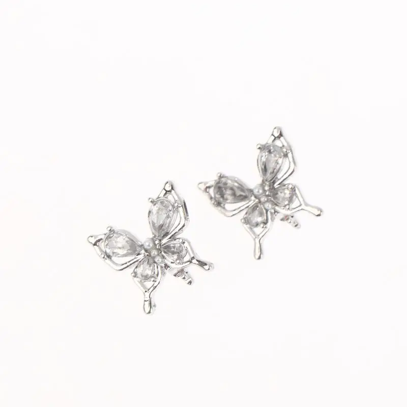 2pc Fashion Rhinestone Decor For Clip On Earbuds Open Ear Decorative Zirconia Earphone Accessories Removeable DIY Earphone Decor view 4