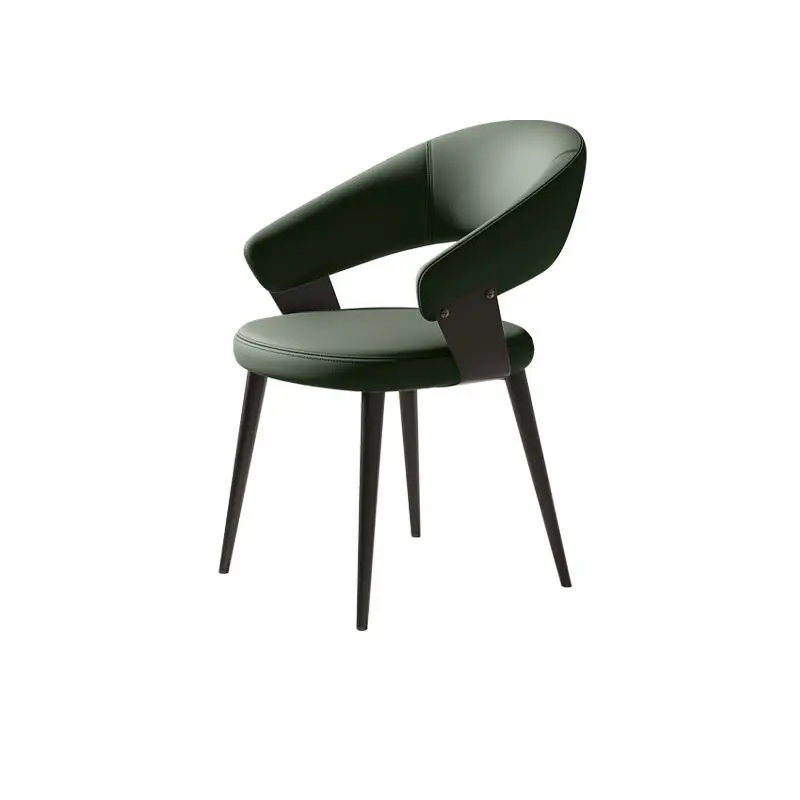 #Modern Leather Dining Chair Ergonomic Design Durable Construction Waterproof Upholstery Comfortable Backrest Stable Villa