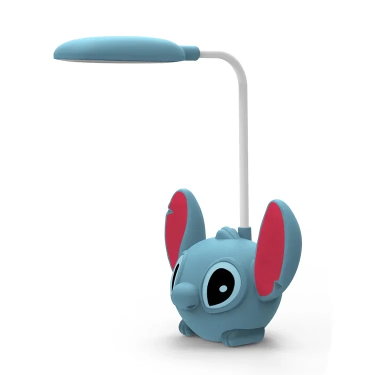 Disney Stitch Desk Lamp Pencil Sharpener Multifunctional Night Lamp Learning Rechargeable Pencil Sharpener Cartoon Lamp Kid Gift