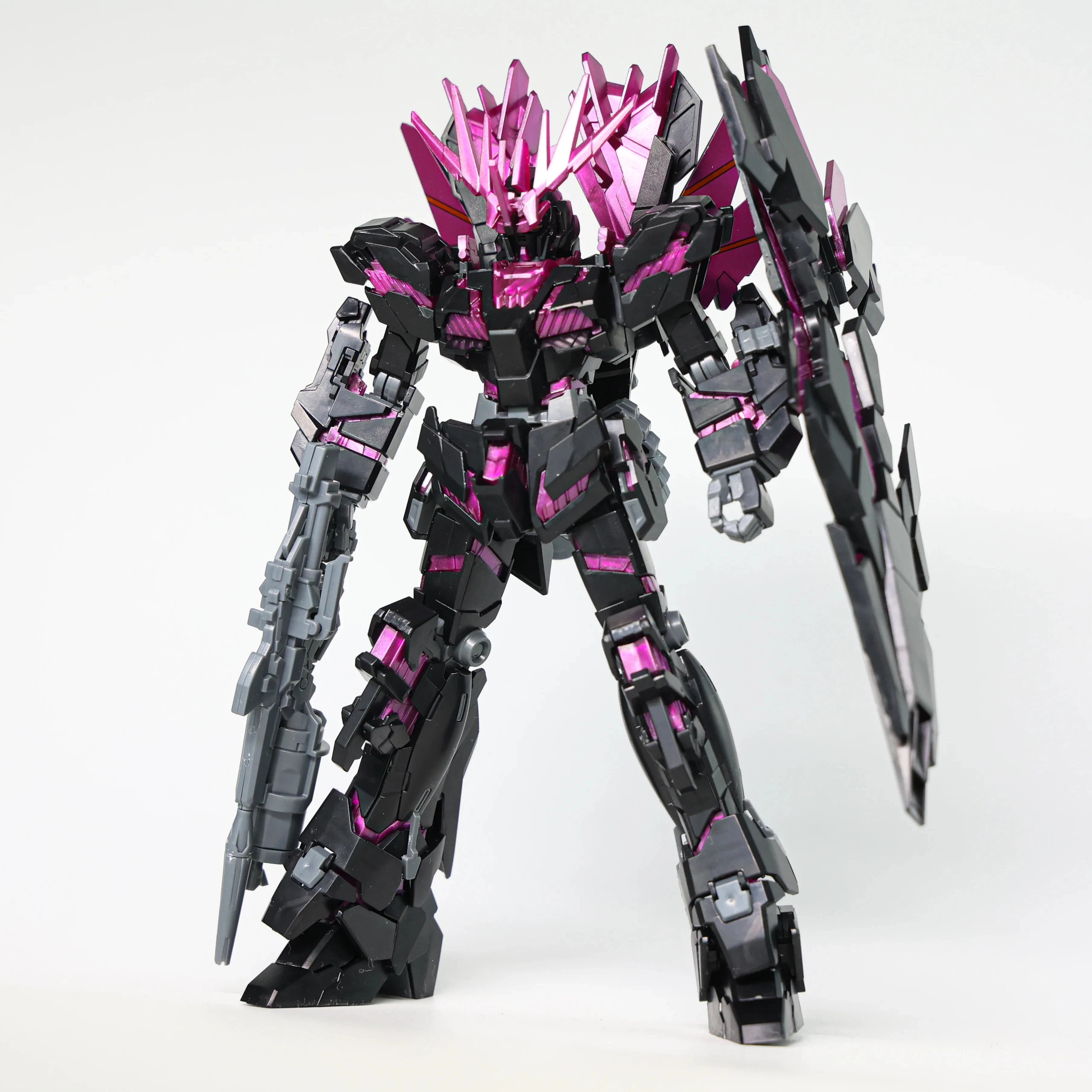 XINGDONG HG 1/144 BANSHEE Norn Unicorn 02 Phenex Black Purple Color Assembly Model Kit Action Figures Plastic Model robot Toy