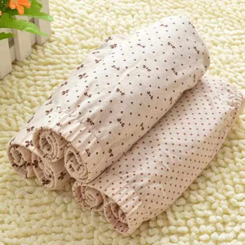 3PCS/set Pure Cotton Flower Women Underwear Soft Comfort Mid High Waist Triangle Pants Plus Size Lingerie Seamless Soft Briefs
