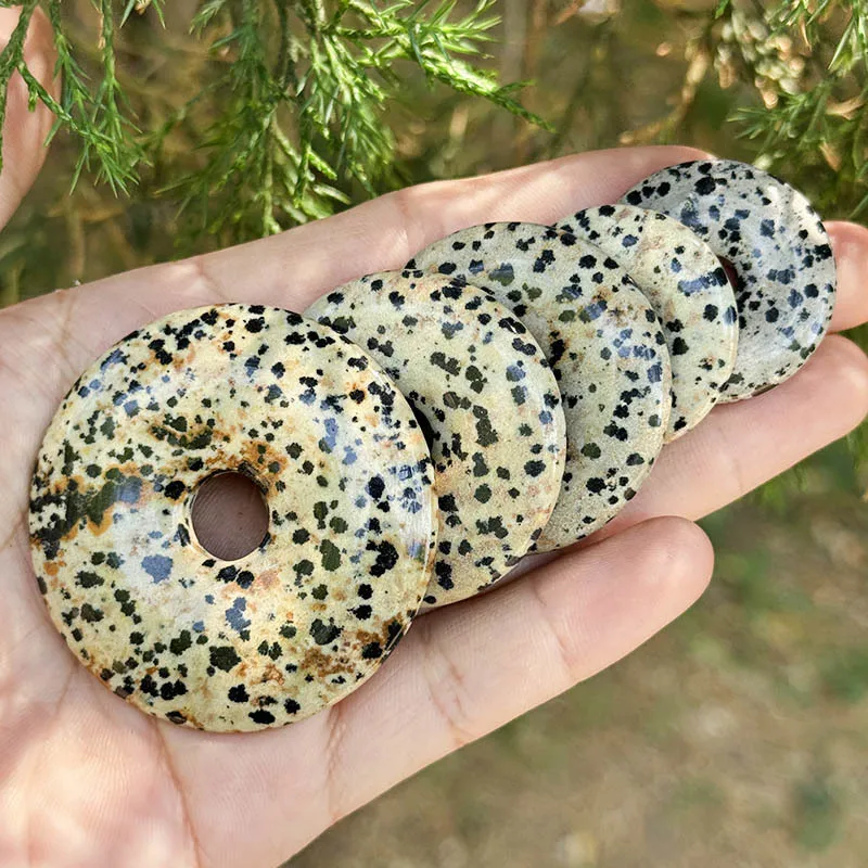 الطبيعية الدلماسية جاسبر دونت خواتم حجر الخرز ل عقد دي اي واي سوار قلادة صنع المجوهرات الاكسسوارات الخرز 30/40/50 مللي متر