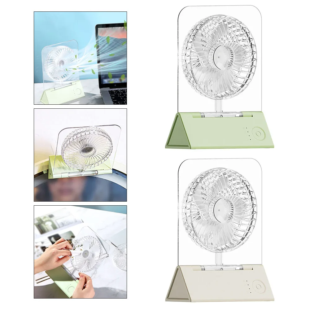 تبريد داخلي مروحة مكتب قابلة للطي هادئة ملونة LED مروحة مصباح ليد مروحة 192*140*60 مللي متر 4-Speed تدفق الهواء تخصيص تدفق الهواء #6