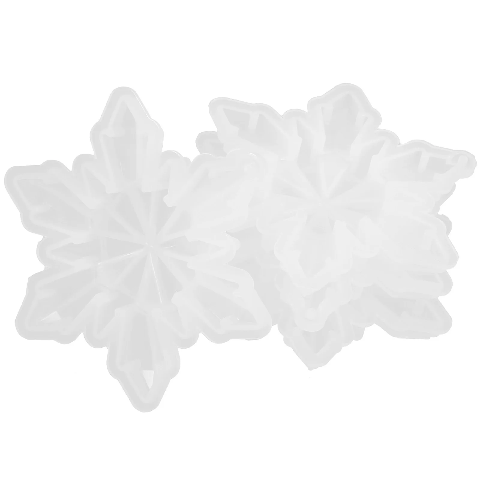 

4Pcs Flexible Silicone Snowflake Mold Xmas DIY Epoxy Resin Casting Mold Christmas Decor Tool Snowflake Molds Silicone DIY Molds