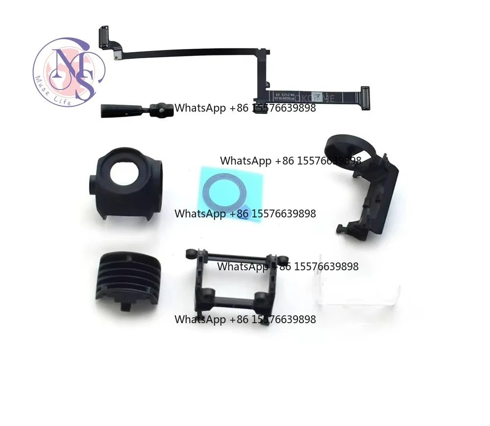 Gimbal Bracket Replacement Parts, Camera Frame, Lens Glass, Rear Cover & Vibration Dampener Board,Drone PTZ Repair Spare Parts