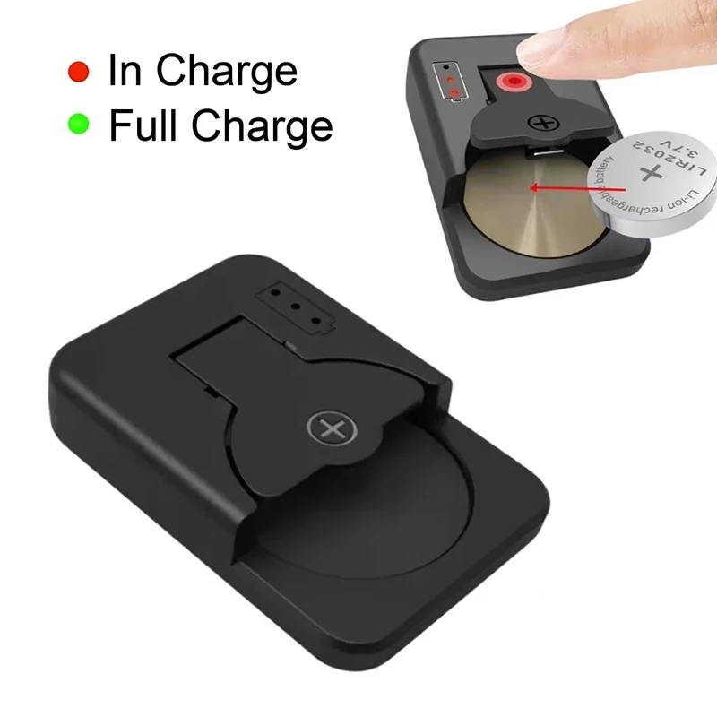 Universal Button Bettery Charger 4.2V Smart USB Type-C Rechargeable Newest Lithium LIR2032 LIR2450 Mini Protable Battery Charger